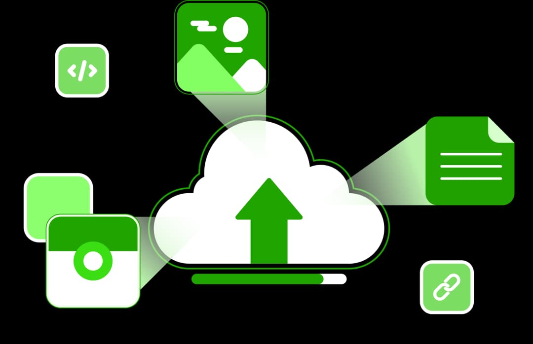 Cloud upload and assets